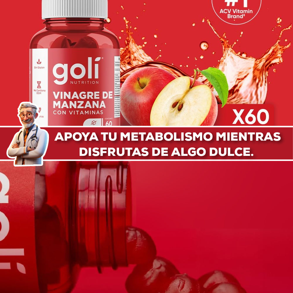 GOMAS GOLI NUTRITION VINAGRE DE MANZANA