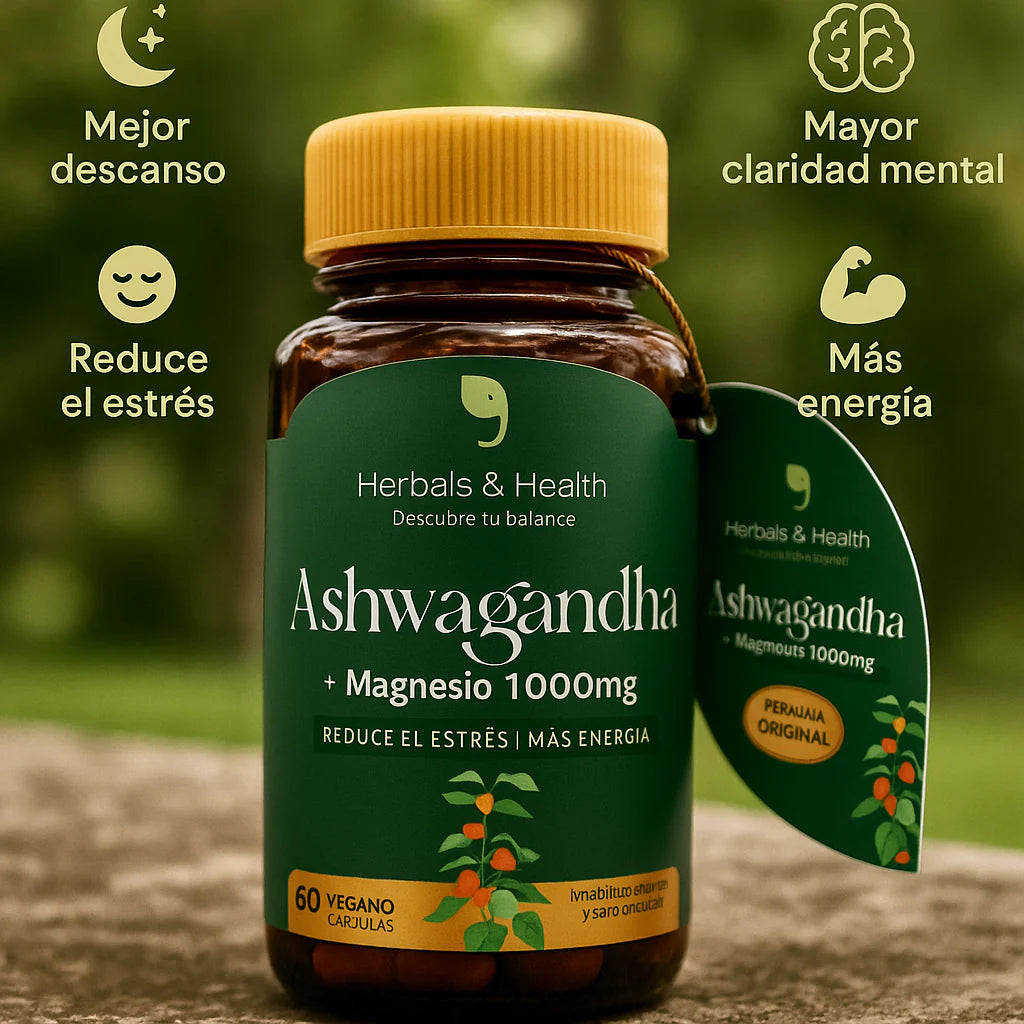 ASHWAGANDHA HERBALS & HEALTH 60 CAP VEGANAS