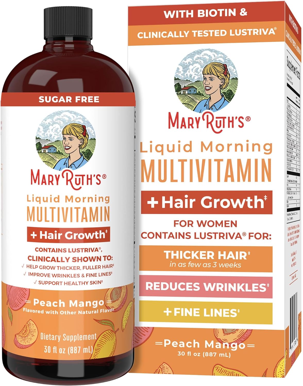 MARY RUTH X 887 ml (PEACH MANGO)
