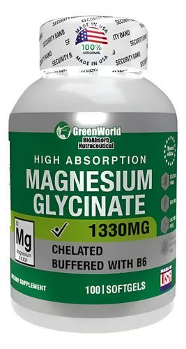 Glicinato De Magnesio X 100 Softgels